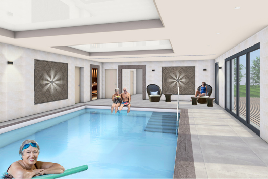 Piscine résidence Boreales Villers sur Mer